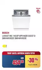 Bosch - Lavast Inc 14Cop 6pr 46Db 3Cest D SMV4HVX02E SMV4HVX02E