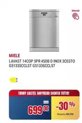 Miele - Lavast 14cop 5pr 45db D Inox 3cesto G5133scclst