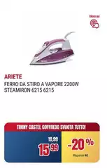Ariete - Ferro Da Stiro A Vapore 2200W Steamiron 6215 6215
