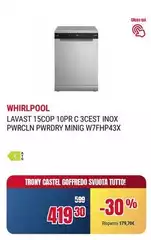 Whirlpool - Lavast 15cop 10pr C 3cest Inox Pwrcln Pwrdry W7fhp43x