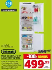 De Longhi - Frigo Combinato Da Incasso F6CTNF244E