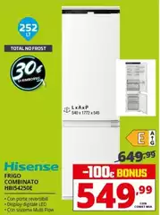 Hisense - Frigo Combinato HBI54250E