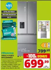 Hisense - Frigo 4 Porte RF632N4WIE1 