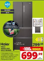 Haier - Frigo Americano HFR3718DNMD 