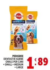 Pedigree - Dentastix Igiene Orale Per Cani/Small/ Medium/Large