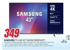 Samsung - Tv Led 43" UE43U7000FUXZT