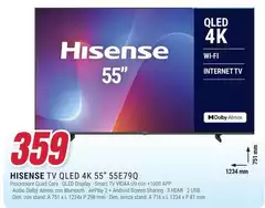 Hisense - Tv Qled 4k 55" 55E79Q