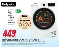 Ariston - Hotpoint Lavatrice HB 93 CARE IT