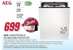 Aeg - Lavastoviglie Da Incasso FSS75747P