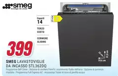 Smeg - Lavastoviglie Da Incasso STL362DQ