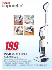 Polti - Vaporetto 3 Clean Blue