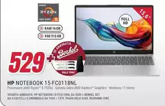 HP - Notebook 15-fc0118nl