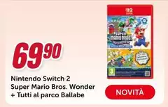 Nintendo - Switch 2 Super Mario Bros. Wonder + Tutti Al Parco Ballabe