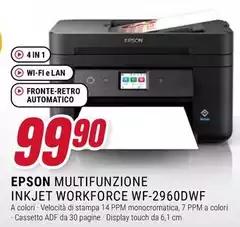 Epson - Multifunzione Inkjet Workforce WF-2960DWF