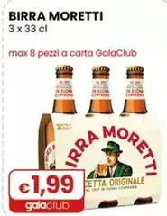 Moretti - Birra 3 X 33 Cl