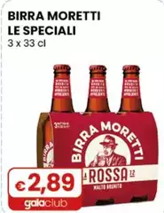Moretti - Birra Le Speciali 3 X 33 Cl
