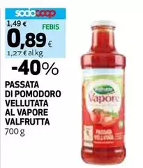 Valfrutta - Passata Di Pomodoro Vellutata Al Vapore