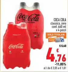 Coca Cola - Classica, Zero