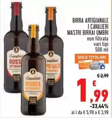 Mastri birrai umbri - Birra Artigianale I Cavalieri