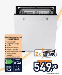Samsung - Lavastoviglie Da Incasso DW60DG770B00U1