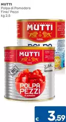 Mutti - Polpa Di Pomodoro Fine/ Pezzi