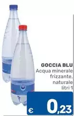 Gocciablu - Acqua Minerale Frizzante, Naturale