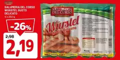 Delicato cascina - Salumeria Del Corpo Wurstel Gusto