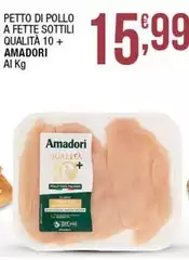 Amadori - Petto Di Pollo A Fette Sottili Qualità 10 +