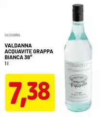Valdanna - Acquavite Grappa Bianca 38°