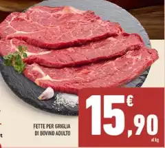 Fette Per Griglia Di Bovino Adulto