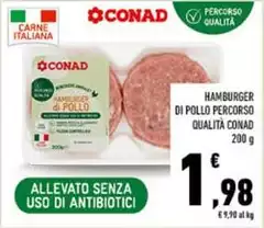 Conad - Hamburger Di Pollo Percorso Qualita
