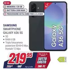 Samsung - Smartphone Galaxy A36 5G