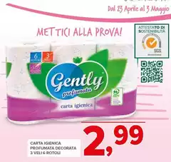 Gently - Carta Igienica Profumata Decorata