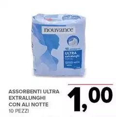 Nouvance - Assorbenti Ultra Extralunghi Con Ali Notte Nouvance - Assorbenti Ultra Extralunghi Con Ali Notte