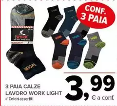 3 Paia Calze Lavoro Work Light 3 Paia Calze Lavoro Work Light