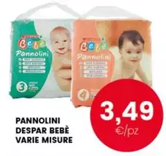 Despar - Pannolini  Bebè Varie Misure