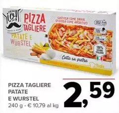 Pietra - Pizza Tagliere Patate E Wurstel