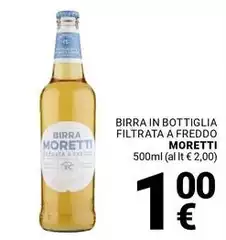 Moretti - Birra In Bottiglia Filtrata A Freddo