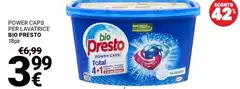 Bio Presto - Power Caps Per Lavatrice
