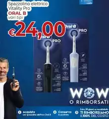 Oral b - Spazzolino Elettrico Vitality Pro