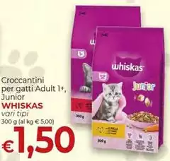 Whiskas - Croccantini Per Gatti Adult 1+ Junior
