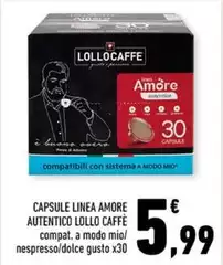 Lollo caffè - Capsule Linea Amore Autentico