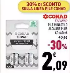 Linea - Pile Mini Stilo Alcaline Plus