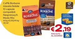 Caffe borbone - Caffe Borbone Miscela Nobile Compatibili Nespresso/A Modo Mio
