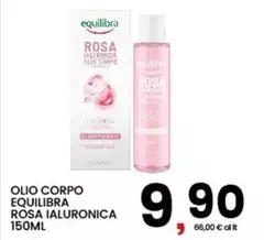 Equilibra - Olio Corpo  Rosa Ialuronica