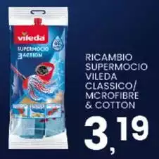 Vileda - Ricambio Supermocio Classico/Mcrofibre & Cotton