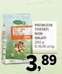 Pistacchi Tostati Non Salati