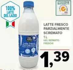 Latte Fresco Parzialmente Scremato