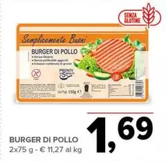 Semplicemente Buoni - Burger Di Pollo Semplicemente Buoni - Burger Di Pollo