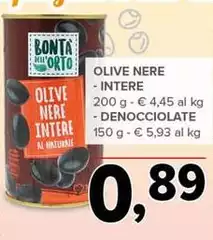 Bontà dell'orto - Olive Nere Intere Bontà dell'orto - Olive Nere Intere